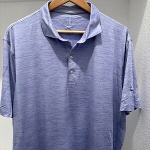 Johnnie-O Featherweight Mens XL Golf Polo Purple Short Sleeve Performance